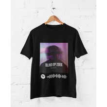 Gepersonaliseerde Spotify T-Shirt Voor Jouw Nummer of Album met Een Foto | Muziek | 100% Organisch Katoen