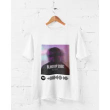 Gepersonaliseerde Spotify T-Shirt Voor Jouw Nummer of Album met Een Foto | Muziek | 100% Organisch Katoen